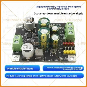 For Single Supply To ±5V Dual Power Converter Module, 500mA Output, UltraLow Ripple For Single Supply To ±5V Dual Power Converter Module, 500mA Output, UltraLow Ripple