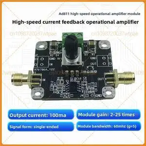 For AD811 CurrentFeedback Video Amplifier Module, Noninverting Input, Adjustable Gain For AD811 CurrentFeedback Video Amplifier Module, Noninverting Input, Adjustable Gain