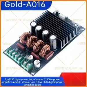 For A016 HIFI Digital Amplifier Board TPA3255 Stereo 2*300W D Class For A016 HIFI Digital Amplifier Board TPA3255 Stereo 2*300W D Class