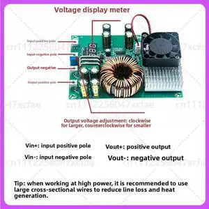 For B084 DC Step Down Power Module 25V-90V to 2.5V-50V 50A 1000W Converter For B084 DC Step Down Power Module 25V-90V to 2.5V-50V 50A 1000W Converter