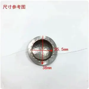 2pcs 25.5mm Titanium Tweeter Diaphragm Dual Lead Wire Speaker Repair Parts 2pcs 25.5mm Titanium Tweeter Diaphragm Dual Lead Wire Speaker Repair Parts