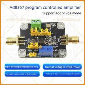 For AD8367 VGA AGC VoltageControlled Gain Amplifier Module, 500MHz Bandwidth, 45dB Gain Adjustment Range For AD8367 VGA AGC VoltageControlled Gain Amplifier Module, 500MHz Bandwidth, 45dB Gain Adjustment Range