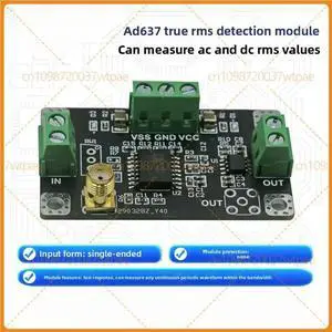 For AD637 RMS Detector Module, Peak Voltage Detection, AC DC Signal Detecting, For Data Acquisition For AD637 RMS Detector Module, Peak Voltage Detection, AC DC Signal Detecting, For Data Acquisition