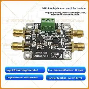 For AD835 Four-Quadrant Multiplier Amplifier Module, Broadband Mixer Modem with Post Amplifier For AD835 Four-Quadrant Multiplier Amplifier Module, Broadband Mixer Modem with Post Amplifier