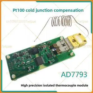 For AD7793 Isolated High Precision K-Type Thermocouple Temperature Acquisition Module With PT100 Cold Junction Compensation For AD7793 Isolated High Precision K-Type Thermocouple Temperature Acquisition Module With PT100 Cold Junction Compensation