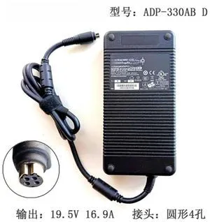 330W AC Power Adapter 19.5V 16.9A 4 Pin Round Tip ADP-330AB D for DELTA 330W AC Power Adapter 19.5V 16.9A 4 Pin Round Tip ADP-330AB D for DELTA