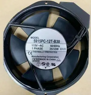 5915PC-12T-B30 115V 35/32W 17238 17CM AC Cooling Fan Fast Delivery 5915PC-12T-B30 115V 35/32W 17238 17CM AC Cooling Fan Fast Delivery