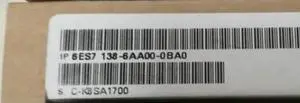 6ES7138-6AA00-0BA0 6ES7138 6AA00 0BA0 Programmable logic controller module Fast Delivery 6ES7138-6AA00-0BA0 6ES7138 6AA00 0BA0 Programmable logic controller module Fast Delivery