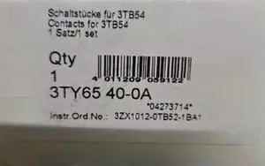 3TY6540-0A contact set Fast Delivery 3TY6540-0A contact set Fast Delivery