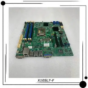 X10SL7-F For Server microATX Motherboard LGA 1150 C222 Support E3-1200 v3/v4 DDR3 PCI-E 3.0 Tested X10SL7-F For Server microATX Motherboard LGA 1150 C222 Support E3-1200 v3/v4 DDR3 PCI-E 3.0 Tested