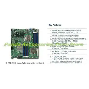 X8DTE For 1366-pin X58 Dual-way Server Motherboard 5520 Chipset Supports ® Xeon® processor 5600/5500 Series X8DTE For 1366-pin X58 Dual-way Server Motherboard 5520 Chipset Supports ® Xeon® processor 5600/5500 Series