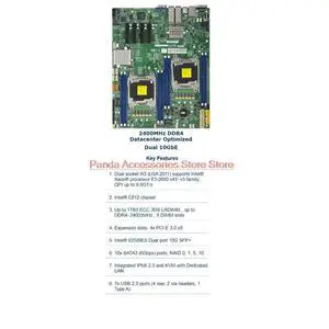 Stable Performance X10DRD-iTP Two-way Server E-ATX Motherboard 2011 C612 Xeon E5-2600 v3/v4 Family DDR4 PCI-E 3.0 Stable Performance X10DRD-iTP Two-way Server E-ATX Motherboard 2011 C612 Xeon E5-2600 v3/v4 Family DDR4 PCI-E 3.0