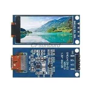 1.3 Inch OLED Display 64×128 LCD Module SHE1107 LCD 1.3 OLED Vertical Screen Module For 1.3 Inch OLED Display 64×128 LCD Module SHE1107 LCD 1.3 OLED Vertical Screen Module For