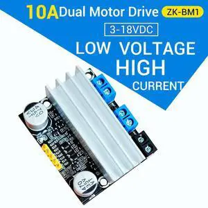 ZK-BM1 DC 3V-18V Motor Drive Board 10A Dual Channel H Bridge DC Motor Drive Module PWM Speed Regulator Dimmer Module ZK-BM1 DC 3V-18V Motor Drive Board 10A Dual Channel H Bridge DC Motor Drive Module PWM Speed Regulator Dimmer Module