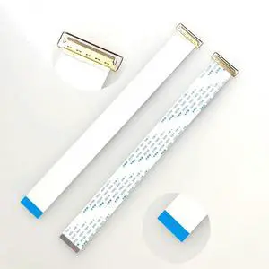 EDP special screen LCD flexible flat cable 40PIN 0.5MM spacing single-head different-plane with pull ring EDP special screen LCD flexible flat cable 40PIN 0.5MM spacing single-head different-plane with pull ring