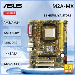 M2A-MX Motherboard Socket AM2 NF6100-430 2×DDR2 PCI-E 16X Micro ATX support Athlon 64 3500 3800 4000 X2 BE-2300 M2A-MX Motherboard Socket AM2 NF6100-430 2×DDR2 PCI-E 16X Micro ATX support Athlon 64 3500 3800 4000 X2 BE-2300