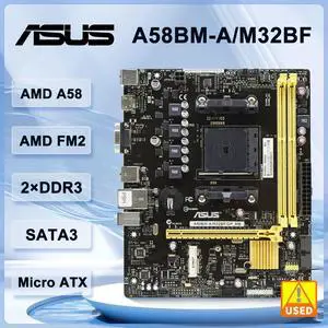A58BM-A Motherboard A58BM-A/M32BF/DP_MB Socket FM2/FM2+ A58 DDR3 16GB support A10-6700 A10-7860K cpu Micro ATX A58BM-A Motherboard A58BM-A/M32BF/DP_MB Socket FM2/FM2+ A58 DDR3 16GB support A10-6700 A10-7860K cpu Micro ATX