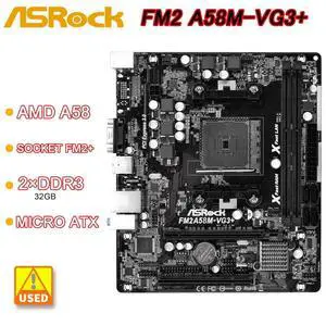 FM2A58M-VG3+ Motherboard Socket FM2+ A58 support A8 AD7500 A10 AD680 A6 AD640 cpu DDR3 32GB PCI-E 3.0 Micro ATX FM2A58M-VG3+ Motherboard Socket FM2+ A58 support A8 AD7500 A10 AD680 A6 AD640 cpu DDR3 32GB PCI-E 3.0 Micro ATX