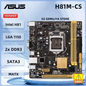 H81M-CS Motherboard LGA 1150 H81 DDR3 16GB support Core i3-4170 4430 4370 4690 4570 4770 4790 cpu Micro ATX H81M-CS Motherboard LGA 1150 H81 DDR3 16GB support Core i3-4170 4430 4370 4690 4570 4770 4790 cpu Micro ATX