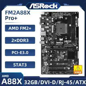 FM2A88X PRO+ Motherboard Socket FM2+ A88X Support 10 787 A10 679 A4 632 X4 840 CPU DDR3 32GB SATA3 USB 3.1 ATX FM2A88X PRO+ Motherboard Socket FM2+ A88X Support 10 787 A10 679 A4 632 X4 840 CPU DDR3 32GB SATA3 USB 3.1 ATX