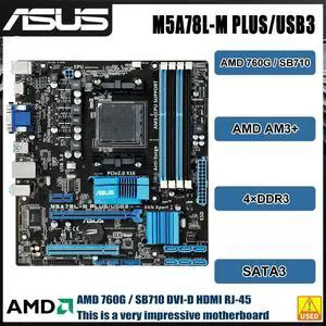 M5A78L-M PLUS/USB3 Socket AM3/AM3+ Motherboard DDR3 SATA II PCI-E 2.0 ATX 760G Motherboard For FX-6300 4200 cpus M5A78L-M PLUS/USB3 Socket AM3/AM3+ Motherboard DDR3 SATA II PCI-E 2.0 ATX 760G Motherboard For FX-6300 4200 cpus