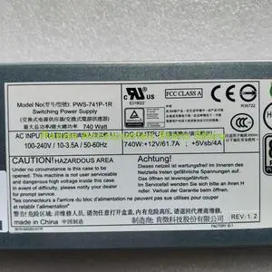 High Reliability PWS-741P-1R 100-240V MAX 740W For Server Redundant Power Supply Before Shipment Test High Reliability PWS-741P-1R 100-240V MAX 740W For Server Redundant Power Supply Before Shipment Test