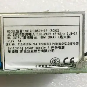 MQ1G-1060V-12 60W For ZIPPY Switching Power Supply MQ1G-1060V-12 60W For ZIPPY Switching Power Supply
