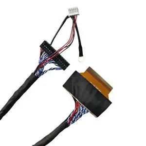 15.6-inch AU screen welding FPC60P to DuPont 30P backlit TV advertising machine LVDS screen line 0.5 spacing. 15.6-inch AU screen welding FPC60P to DuPont 30P backlit TV advertising machine LVDS screen line 0.5 spacing.