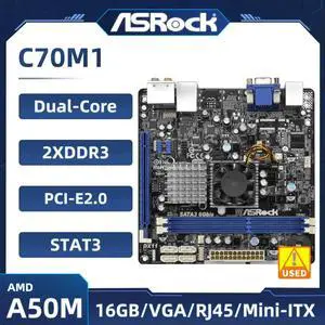 C70M1 motherboard Dual-Core Ontario C-70 APU DDR3 1333 16GB USB 2.0 Integrated Radeon HD 7290 Graphics 2xSATA C70M1 motherboard Dual-Core Ontario C-70 APU DDR3 1333 16GB USB 2.0 Integrated Radeon HD 7290 Graphics 2xSATA