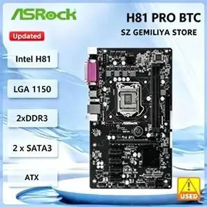 H81 Pro BTC Motherboard H81 LGA 1150 DDR3 16GB ATX HDMI Support I7-4770 I5-4670 I3-4170 I5-4570S I3-4370 I3-4330 H81 Pro BTC Motherboard H81 LGA 1150 DDR3 16GB ATX HDMI Support I7-4770 I5-4670 I3-4170 I5-4570S I3-4370 I3-4330