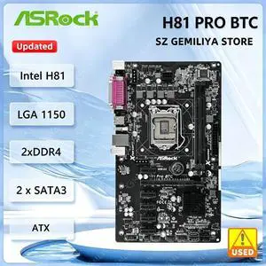 H81 Pro BTC Motherboard H81 2xDDR3 16GB ATX support i5-4570 i7-4770 i3-4170 i3-4130 i5-4590 cpu H81 Pro BTC Motherboard H81 2xDDR3 16GB ATX support i5-4570 i7-4770 i3-4170 i3-4130 i5-4590 cpu