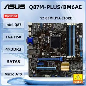 Q87M-PLUS Motherboard Q87M-PLUS/BM6AE/DP_MB Q87 LGA 1150 DDR4 16GB support i7-4770 i5-4590 i5-4670 i3-4360 i3-4130 Q87M-PLUS Motherboard Q87M-PLUS/BM6AE/DP_MB Q87 LGA 1150 DDR4 16GB support i7-4770 i5-4590 i5-4670 i3-4360 i3-4130