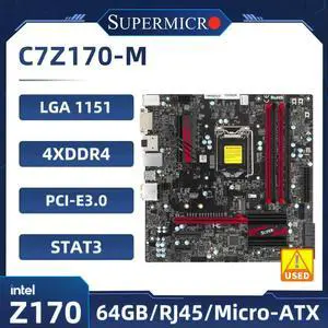 C7Z170-M Motherboard Z170 LGA 1151 DDR4 64GB ATX support Core i3-6100 7300 6400 7600 7700 cpu C7Z170-M Motherboard Z170 LGA 1151 DDR4 64GB ATX support Core i3-6100 7300 6400 7600 7700 cpu