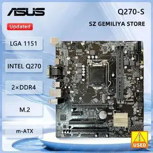 Q270-S Motherboard Q270 LGA 1151 32GB DDR4 Support 6500 6400 7500 6600 7600 7400 CPU Micro ATX Q270-S Motherboard Q270 LGA 1151 32GB DDR4 Support 6500 6400 7500 6600 7600 7400 CPU Micro ATX