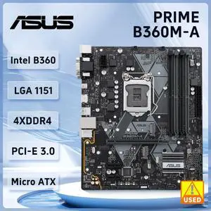 PRIME B360M-A Motherboard B360 DDR4 LGA 1151 2×M.2 HDMI Micro ATX support Eighth/ninth genCore i7/i5/i3 PRIME B360M-A Motherboard B360 DDR4 LGA 1151 2×M.2 HDMI Micro ATX support Eighth/ninth genCore i7/i5/i3