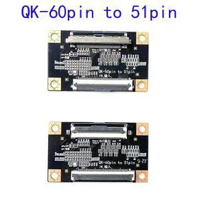 2PCS Applicable to 4K TV replacement screen conversion board QK-60PIN TO 51 pin FFC 29.55 2PCS Applicable to 4K TV replacement screen conversion board QK-60PIN TO 51 pin FFC 29.55