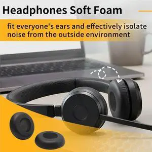 1Pair Sponge Ear Pads Cushion Cover Earpads Replacement for Jabra Evolve 20 20Se 30 30II 40 65 65+ Headset 1Pair Sponge Ear Pads Cushion Cover Earpads Replacement for Jabra Evolve 20 20Se 30 30II 40 65 65+ Headset