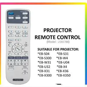 For Projector Projektor Remote Control Replacement for EB Series Projector (2181788) For Projector Projektor Remote Control Replacement for EB Series Projector (2181788)