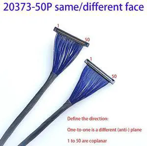 Distance between I-PEX20373-50P coaxial line and the high-speed monitoring connecting line of different-plane camera is 0.4 mm Distance between I-PEX20373-50P coaxial line and the high-speed monitoring connecting line of different-plane camera is 0.4 mm