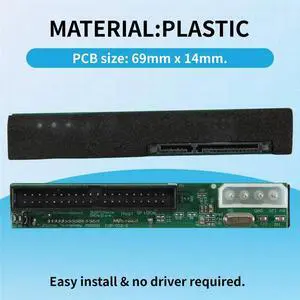 Sata To IDE Adapter Converter 2.5 Sata Female To 3.5 Inch IDE Male 40 Pin Port 1.5Gbs Support ATA 133 100 HDD CD DVD Sata To IDE Adapter Converter 2.5 Sata Female To 3.5 Inch IDE Male 40 Pin Port 1.5Gbs Support ATA 133 100 HDD CD DVD
