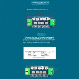 0-35V DC Power Filter Module Low-Pass Filter Voltage Regulator Module LPF 0-5A Voltage Regulator Module Reduces Ripple 0-35V DC Power Filter Module Low-Pass Filter Voltage Regulator Module LPF 0-5A Voltage Regulator Module Reduces Ripple