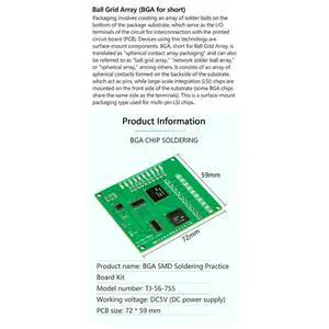 BGA Chip SMD Component Soldering Practice Board Assembly Kit 555+4017 SMT LED Flowing Light Components BGA Chip SMD Component Soldering Practice Board Assembly Kit 555+4017 SMT LED Flowing Light Components