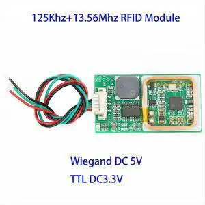 NFC RFID Module S50 13.56Mhz+125Khz UART TTL Output Access Control System for DIY KIT DC3.3V TTL Verison NFC RFID Module S50 13.56Mhz+125Khz UART TTL Output Access Control System for DIY KIT DC3.3V TTL Verison