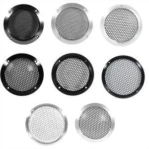 Aluminum Car Tweeter Speaker Grill Cover, 3 Inch, Full l Mesh Grille for Audio Enhancement Black Aluminum Car Tweeter Speaker Grill Cover, 3 Inch, Full l Mesh Grille for Audio Enhancement Black
