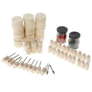 76Pcs Wool Polishing Accessories Electric Grinding Mill Kit Wool Grinding Paste Suits for Dremel Tool 76Pcs Wool Polishing Accessories Electric Grinding Mill Kit Wool Grinding Paste Suits for Dremel Tool