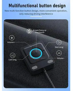 Car Adapter Bluetooth 6.0 Receiver Dual Mics USB Bluetooth Adapter 3.5mm AUX Adapter Bluetooth Receiver Car Adapter Bluetooth 6.0 Receiver Dual Mics USB Bluetooth Adapter 3.5mm AUX Adapter Bluetooth Receiver