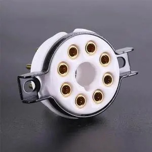 8PIN Octal Tube Socket Ceramic Valve Base for 6550 6SN7 KT88 EL34 6CA7 6L6 6V6 6SL7 Electron Tube Amplifier HIFI DIY 8PIN Octal Tube Socket Ceramic Valve Base for 6550 6SN7 KT88 EL34 6CA7 6L6 6V6 6SL7 Electron Tube Amplifier HIFI DIY