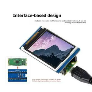 For Raspberry Pi Pico 1.8 Inch Pico LCD Display Module 160x128 TFT Screen 65K RGB Color SPI Interface ST7735S Driver For Raspberry Pi Pico 1.8 Inch Pico LCD Display Module 160x128 TFT Screen 65K RGB Color SPI Interface ST7735S Driver