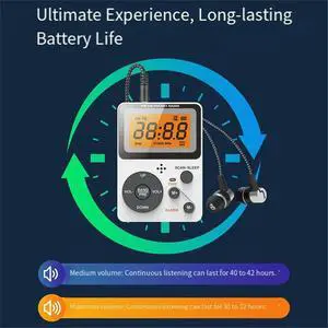AM FM Radio Pocket with LCD Screen Stereo Earphone Jack Sleep Timer Alarms Clock for Outdoor Travel Camping B AM FM Radio Pocket with LCD Screen Stereo Earphone Jack Sleep Timer Alarms Clock for Outdoor Travel Camping B