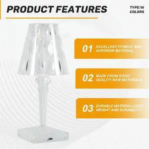 16Colors Diamond Table Lamp Crystal LED Bar Table Lamp Rechargeable Touch Sensor Dimming Bedside Lamps for Bedroom Decor 16Colors Diamond Table Lamp Crystal LED Bar Table Lamp Rechargeable Touch Sensor Dimming Bedside Lamps for Bedroom Decor